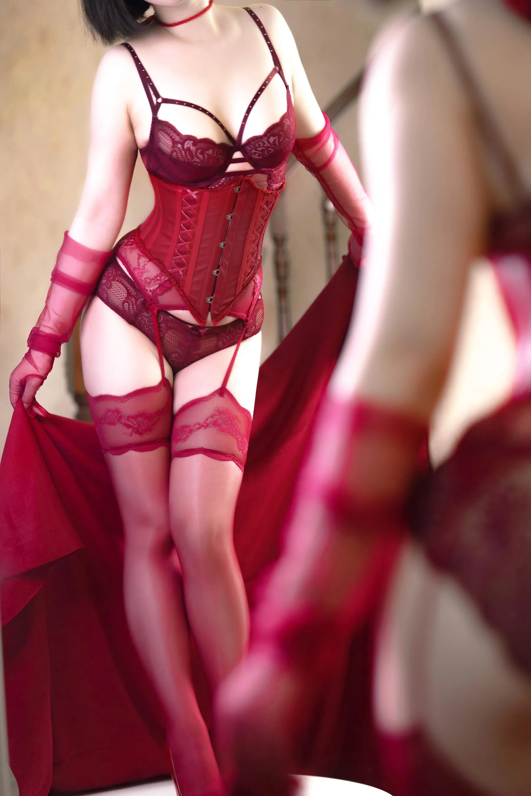 半半子 – NO.67 RED 赤紅 Vol.03 [57P]插图8